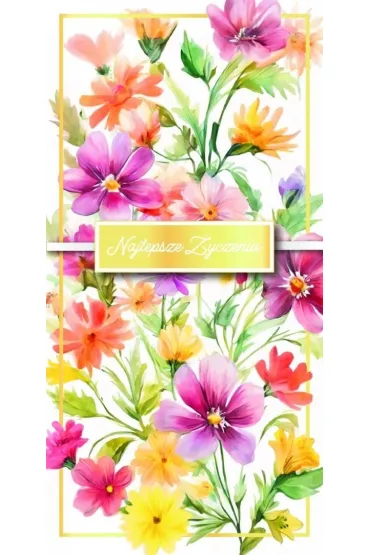 Karnet Najlepsze życzenia