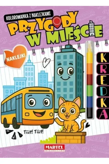 Kolorowanka z kredką Przygody w mieście
