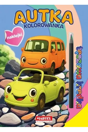 Kolorowanka z kredką Autka