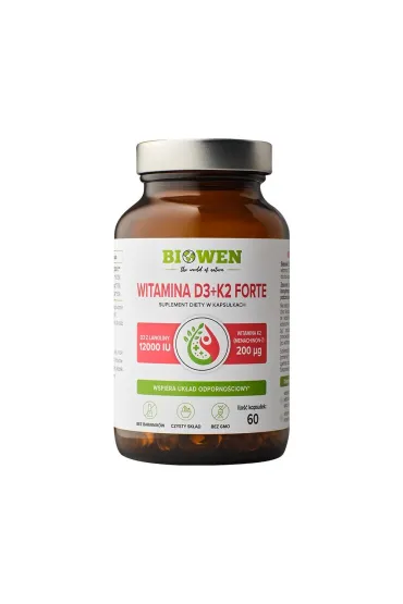 Witamina D3+K2 Forte 12.000iu - suplement diety