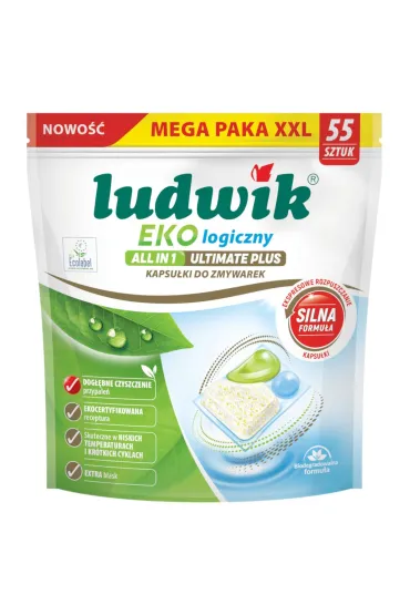 EKOlogiczny Ultimate Plus all in one kapsułki do zmywarek