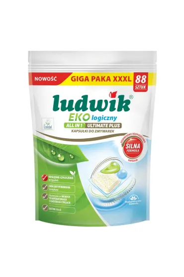 EKOlogiczny Ultimate Plus all in one kapsułki do zmywarek