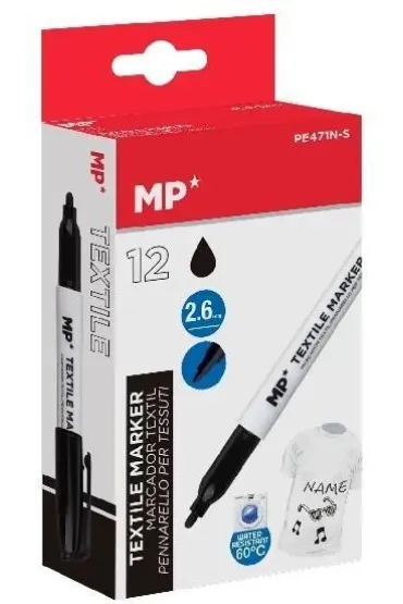 Marker do tkanin czarny 2,6 mm