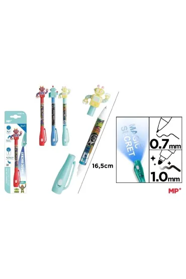 Długopis szpiegowski UV 0.7/1.0mm Roboty MIX