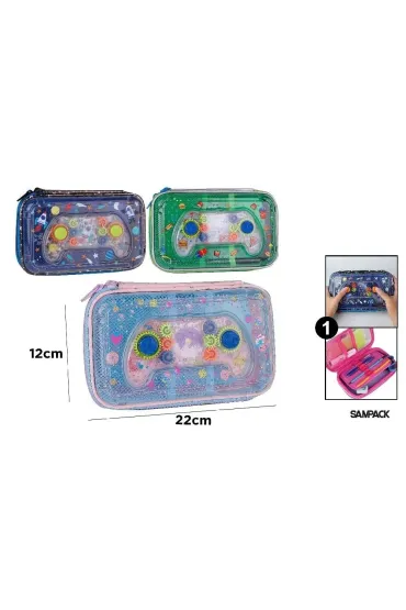 Piórnik szkolny z klapką MIX