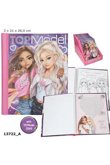 Kolorowanka ze światełkiem LED i dźwiękiem Top Model Me BFF 13722A