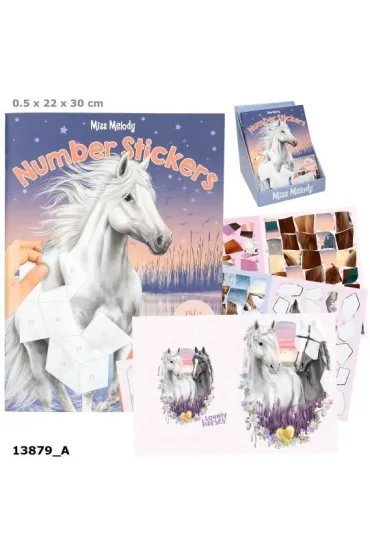 Zestaw z naklejkami Number Sticker Miss Melody 13879A