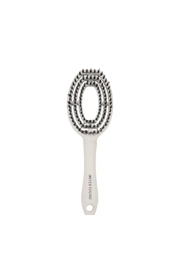 Coco Hair Brush szczotka do włosów z włosiem dzika White