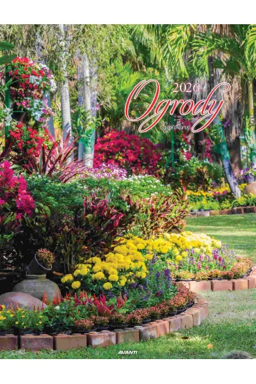 Kalendarz 2026 ścienny Ogrody