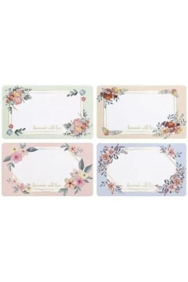 Etykieta samoprzylepna kwiatowe 250 szt