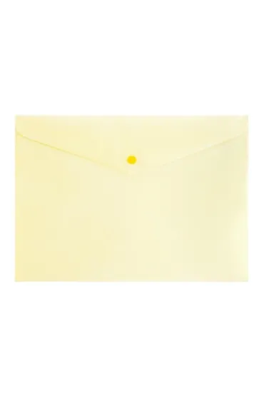 Teczka A4 zamykane na zatrzak pastel żółty