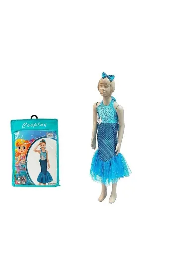 Strój karnawałowy syrenka rozm. 100-110cm