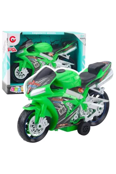 Motor wyścigowy z napędem zielony