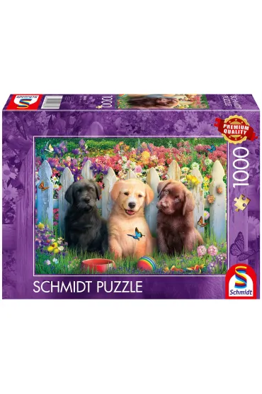 Puzzle PQ 1000 el. Słodkie szczeniaki