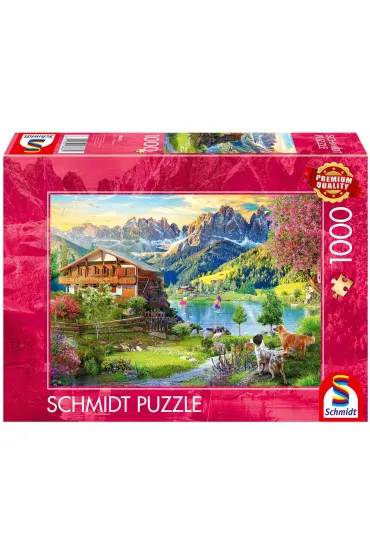 Puzzle PQ 1000 el. Relaks w Dolomitach