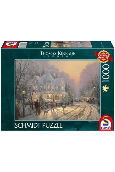 Puzzle PQ 1000 el. Świąteczne spotkanie