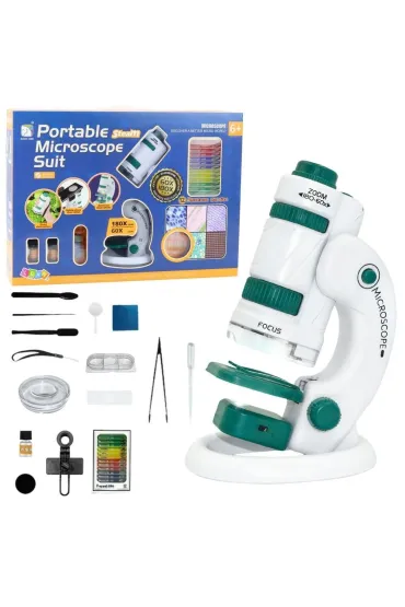 Mikroskop 2w1 60X/180X plus akcesoria