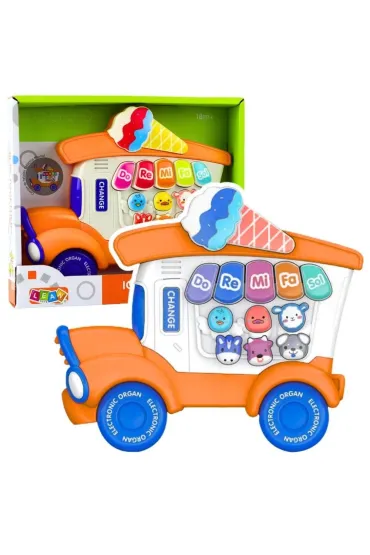 Pianinko elektryczne dla malucha pomarańczowe
