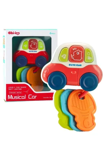 Interaktywne autko z gryzakami swiatło i dźwięk