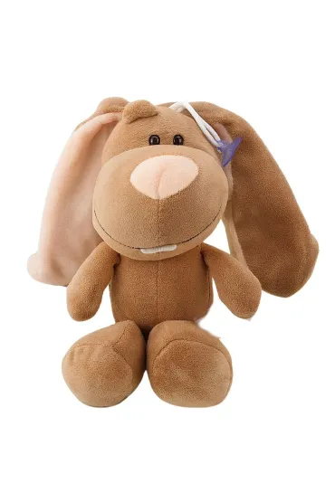 Maskotka przytulanka zajączek z przyssawką brązowy