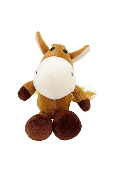 Maskotka przytulanka koń z przyssawką brązowy