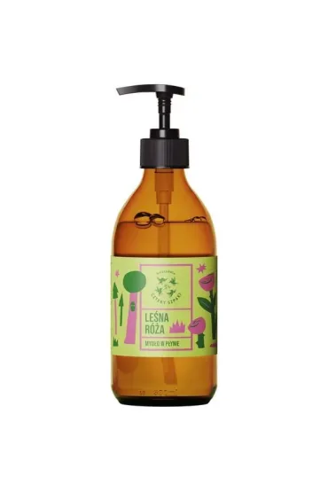 Naturalne mydło w płynie Leśna Róża