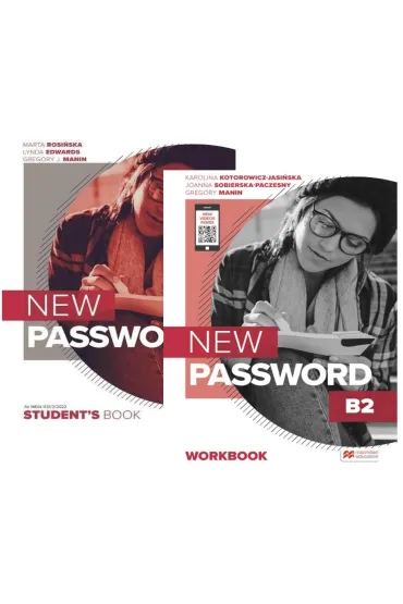 Pakiet New Password B2. Książka ucznia i Zeszyt ćwiczeń papierowa + wersja cyfrowa + On-the-Go Practice w aplikacji MEE