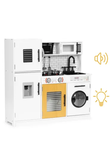 Duża drewniana kuchnia dla dzieci + dźwięki światełka