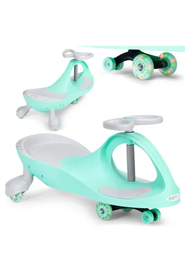 Jeździk grawitacyjny pojazd dla dzieci koła LED zielony