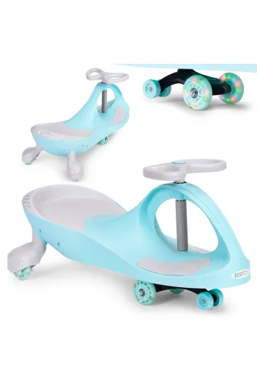 Jeździk grawitacyjny pojazd dla dzieci koła LED niebieski