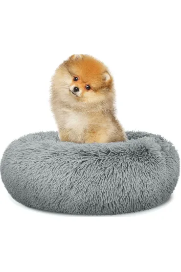 Legowisko pluszowe uniwersalne dla Psa Kota 40 cm - jasnoszare