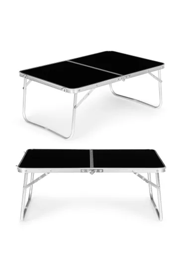 Stolik turystyczny mały stół piknikowy składany 60x40 cm czarny