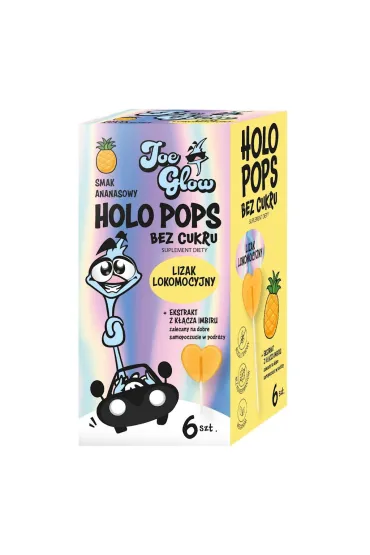 Lizak serce kryształowe o smaku ananasowym z imbirem na objawy lokomocyjne bez cukru