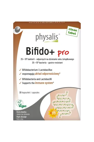 Kapsułki na odbudowę flory jelit (bifido+ pro) Suplement diety