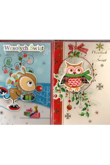 Karnet Świąteczny Wesołych Świąt