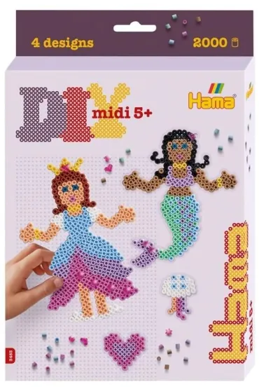 Koraliki Midi Księżniczka i Syrenka 2000el