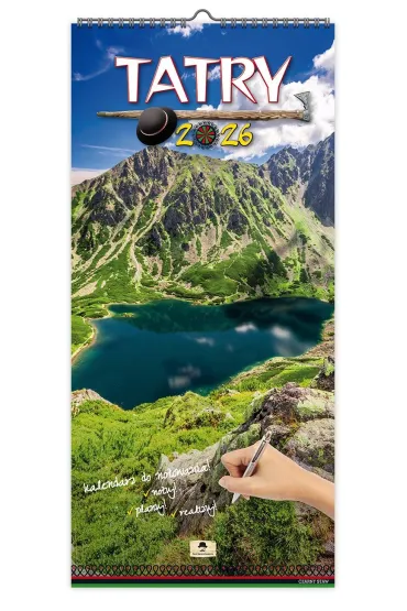 Kalendarz 2026 paskowy szeroki tatry