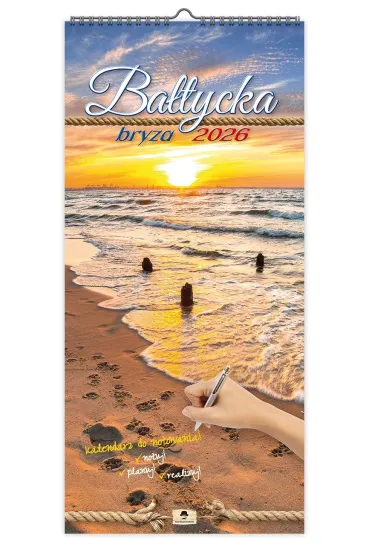 Kalendarz 2026 paskowy szeroki bałtycka bryza
