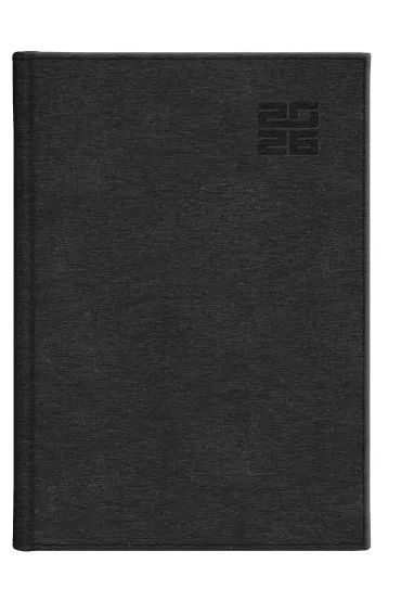 Kalendarz 2026 B5 tygodniowy Aluminium czarny