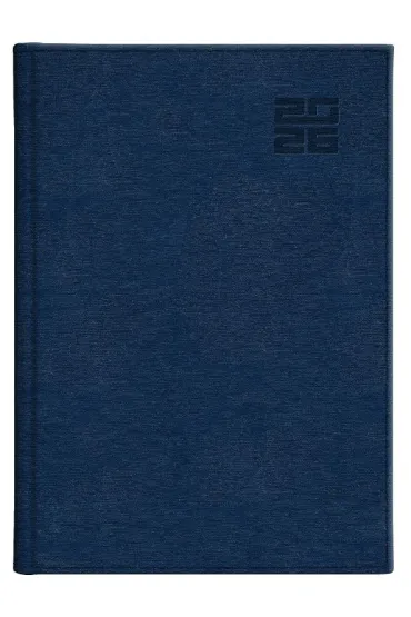 Kalendarz 2026 B5 dzienny Aluminium granatowy