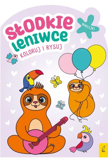 Słodkie leniwce. Koloruj i rysuj