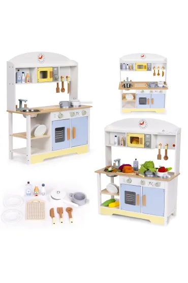 Kuchnia dla dzieci piekarnik pralka mikrofala 12 akcesoriów
