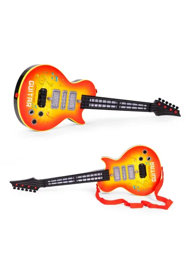 Rockowa gitara dla dzieci z nauką gry na gitarze podczerwień melodie