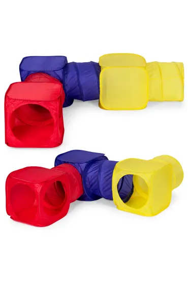 Namioty dla dzieci samorozkładalne plac zabaw 6 elementów tunele kostki