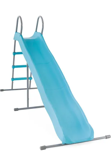 Zjeżdżalnia dla dzieci ogrodowa ślizg 244 cm duża stal tworzywo 44107