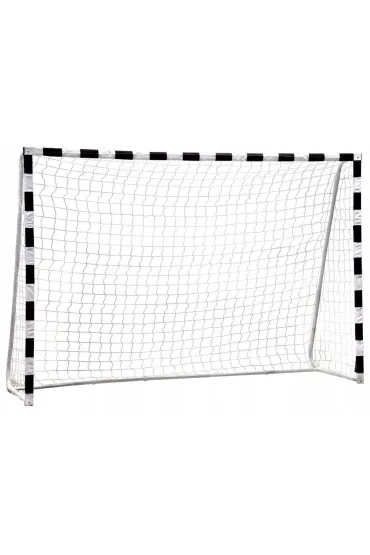 Bramka piłkarska treningowa z siatką 180x120 cm czarno-biała