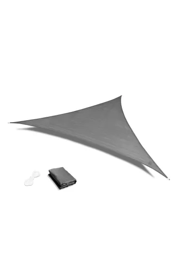 Żagiel przeciwsłoneczny daszek wodoodporny 4x4x4m - szary