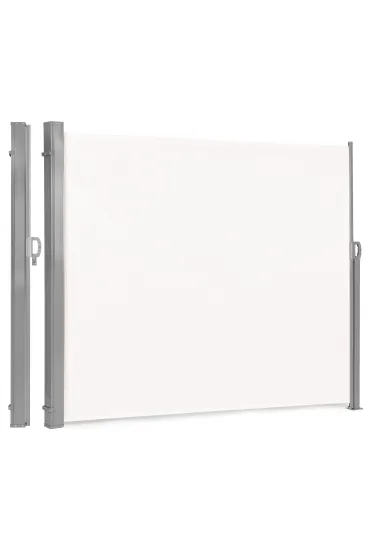 Składana markiza 300x180 cm boczna roleta parawan do ogrodu na taras beżowa