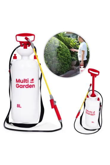 Opryskiwacz ciśnieniowy 8L ogrodowy ręczny 2.2-2.5 bar długa lanca pompa tłokowa