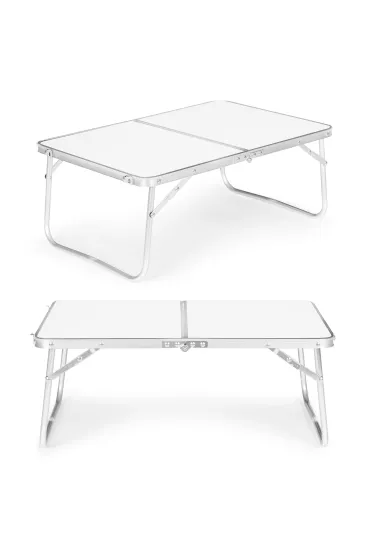 Stolik turystyczny mały stół piknikowy składany 60x40 cm biały